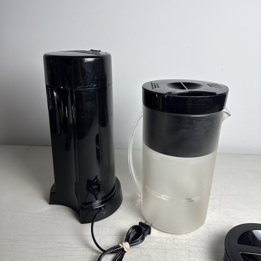 Mr. Coffee Iced Tea & Iced Coffee Maker TM1-BLK Black with Pitcher - Picture 3 of 7